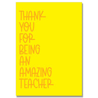 Amazing Teacher Thank You Card